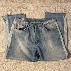 EUC Zara TRF IX'D Makers Denim Jean Distressed Unique 8 US 40 EUR 30 MEX